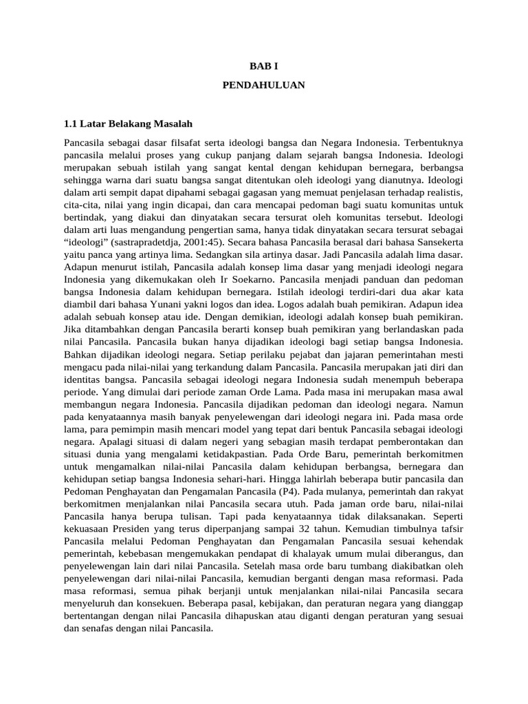 Ancaman Ideologi Pancasila di Indonesia | PDF