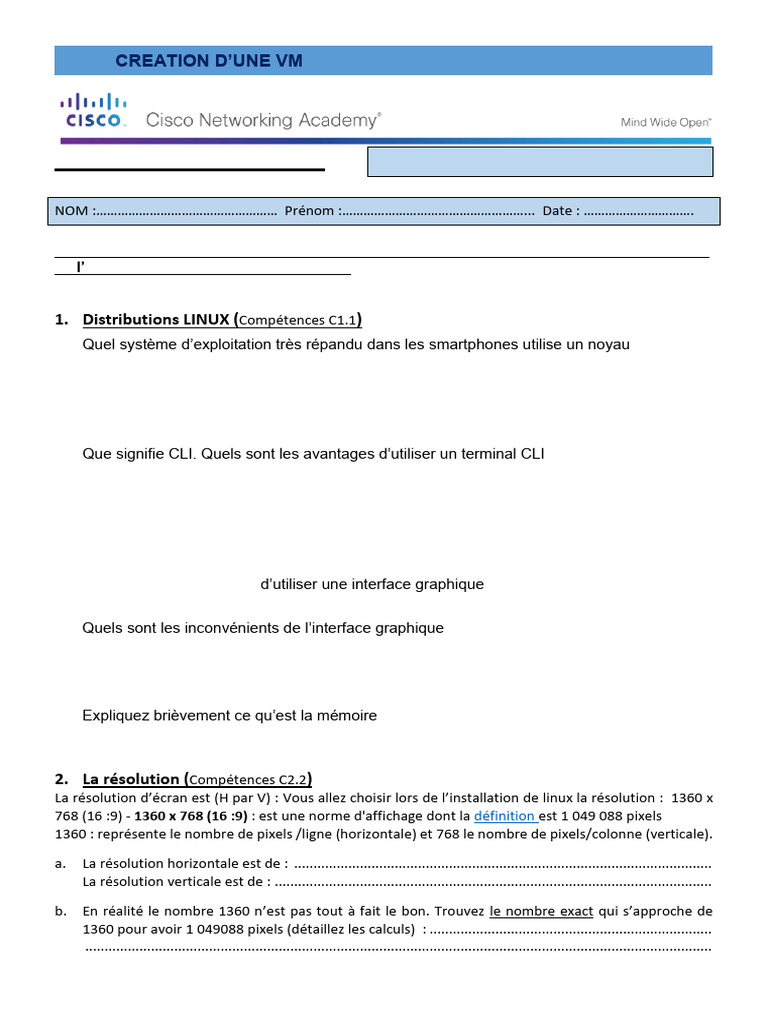 Création d'une VM avec VMware | PDF | Débit binaire | Architecture ...