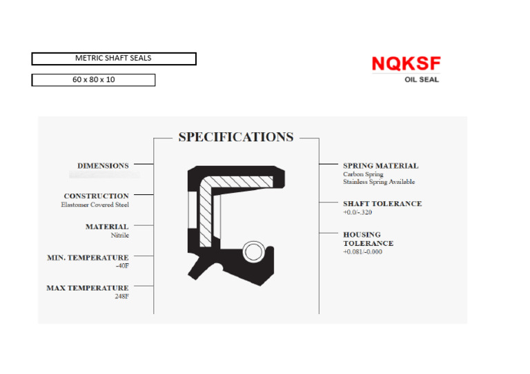 TF - 60x80x10 Nitrile | PDF