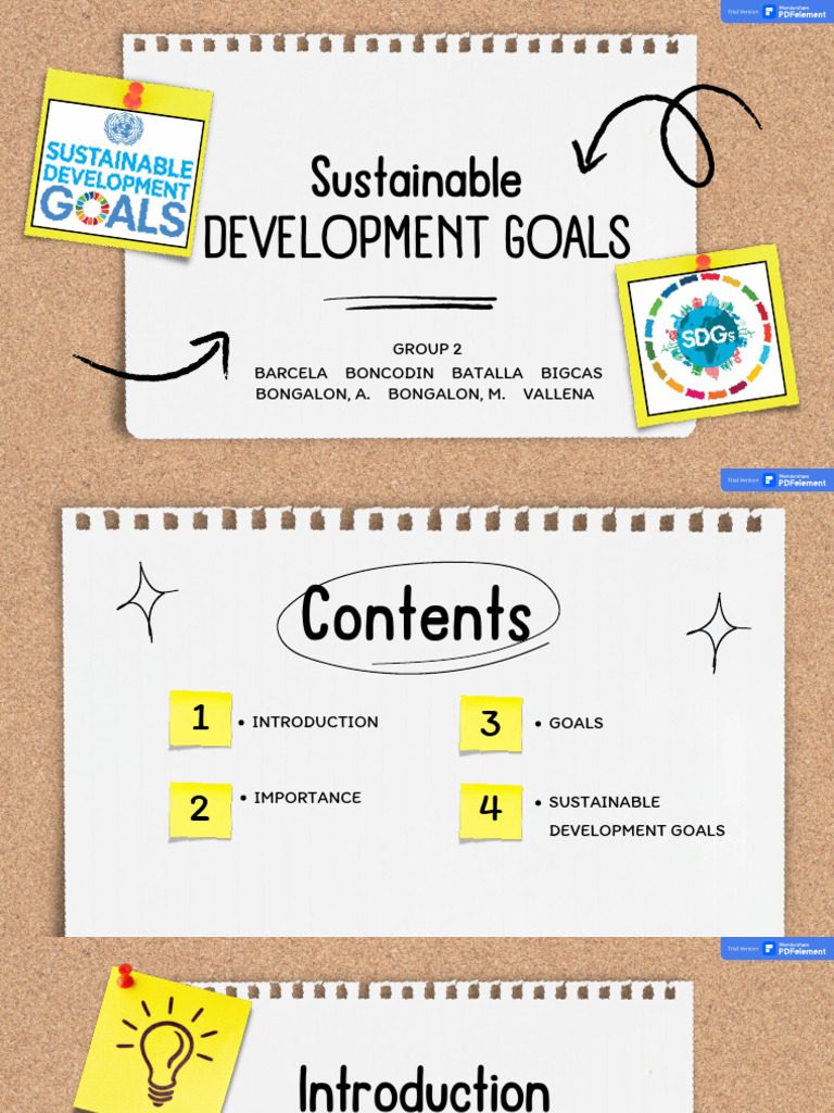 Sustainable Development Goals Overview | PDF | Sustainability | Climate ...