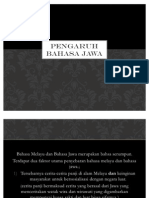 Pengaruh Bahasa Jawa