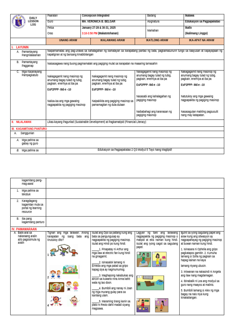 I. Layunin | PDF
