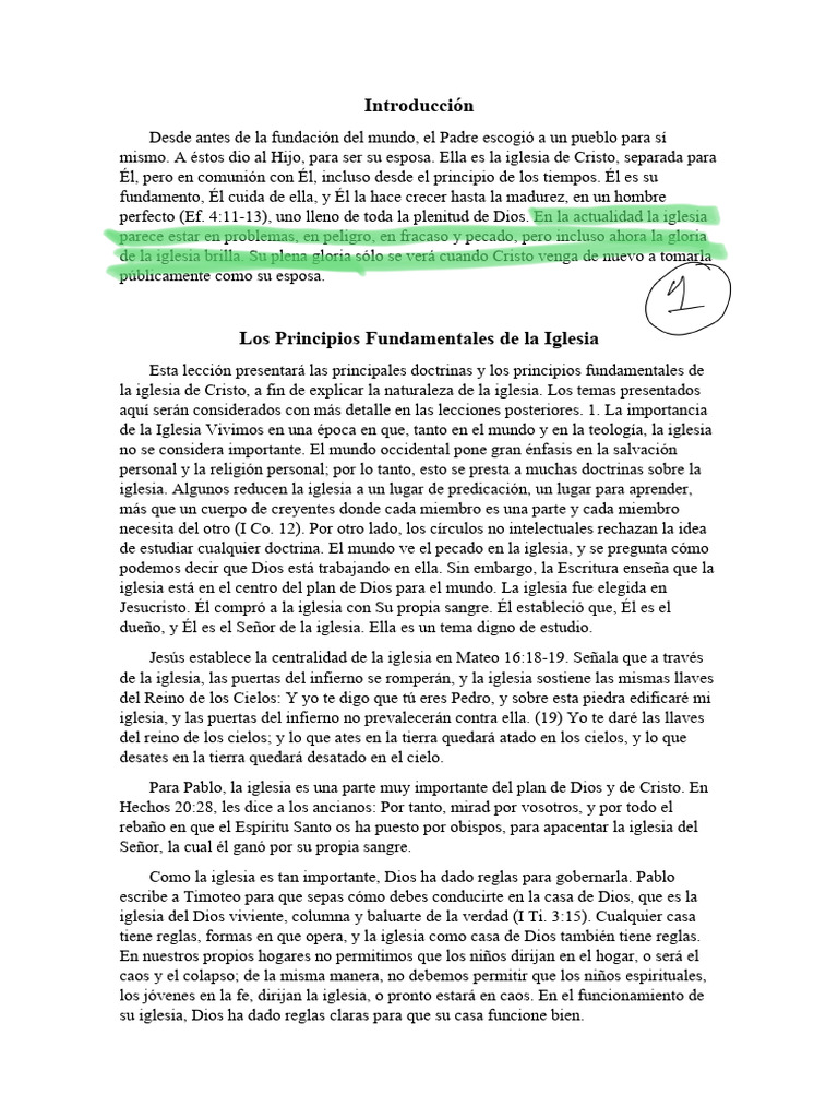 Eclesiologia Marcado | PDF | Iglesia cristiana | Cristo (título)