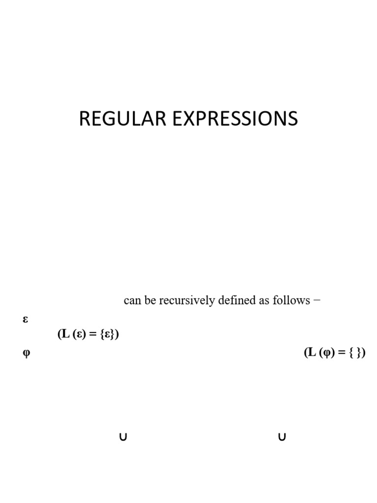 Understanding Regular Expressions and Sets | PDF | Formalism (Deductive ...