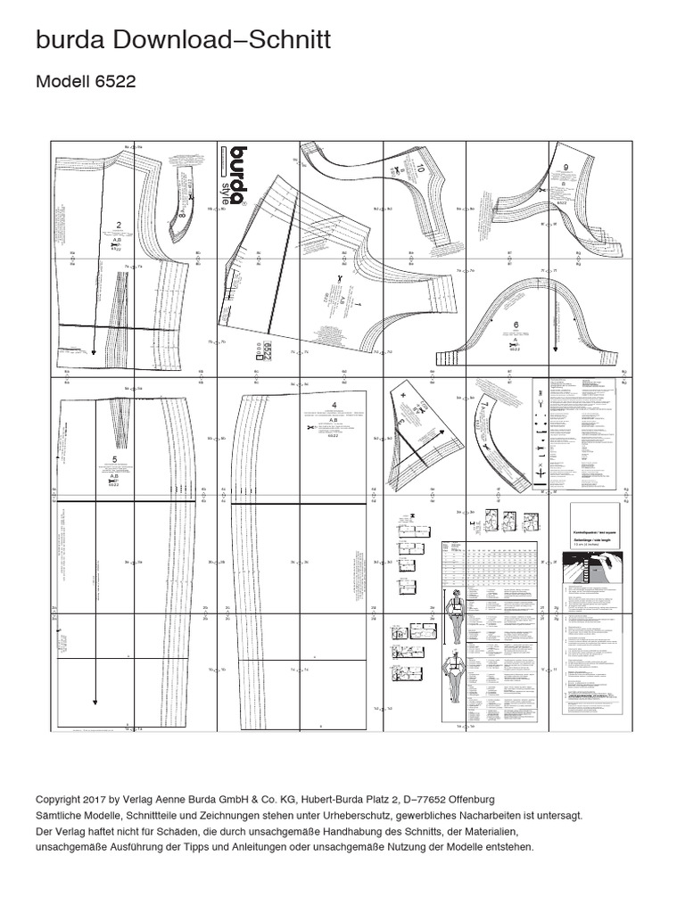 6522 Burda Style | PDF