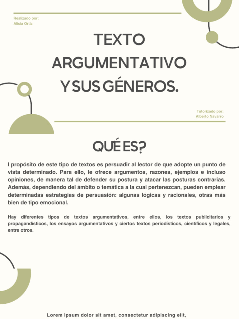 Texto argumentativo y sus generos 7° | PDF | Razonamiento deductivo ...
