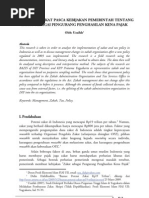 Download Manajemen Zakat Pasca Kebijakan Pemerintah Tentang Zakat Sebagai Pengurang Penghasilan Kena Pajak by Rizal Nazar SN82089678 doc pdf