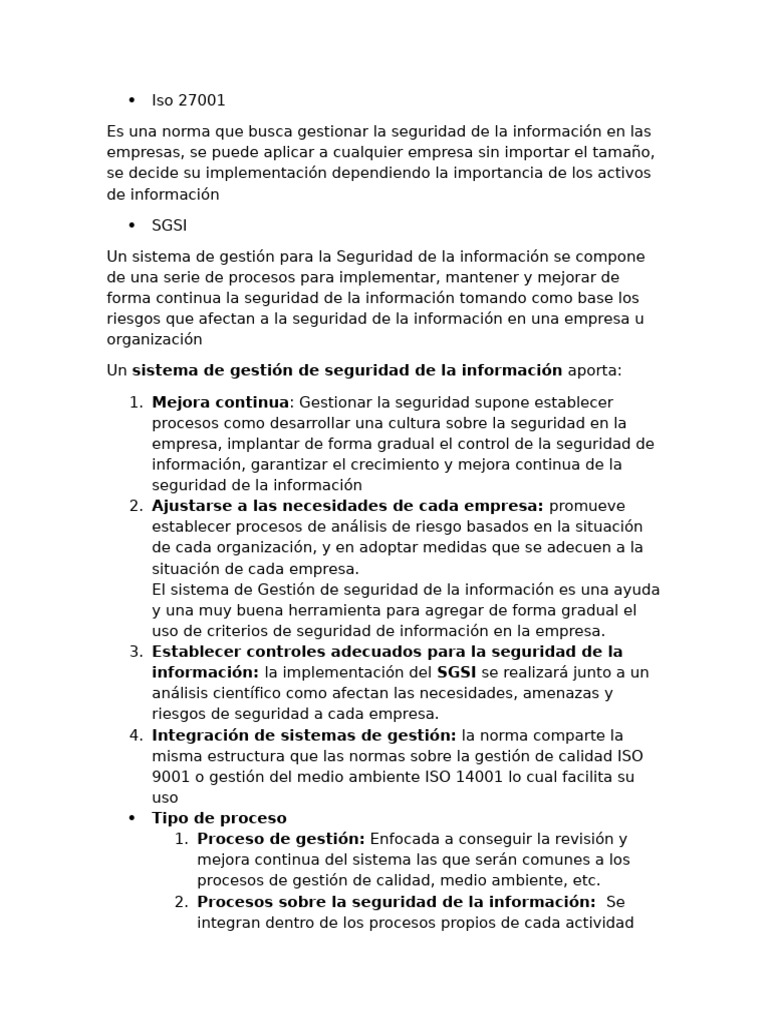Guía sobre ISO 27001 y 27023 en Seguridad | PDF | La seguridad ...