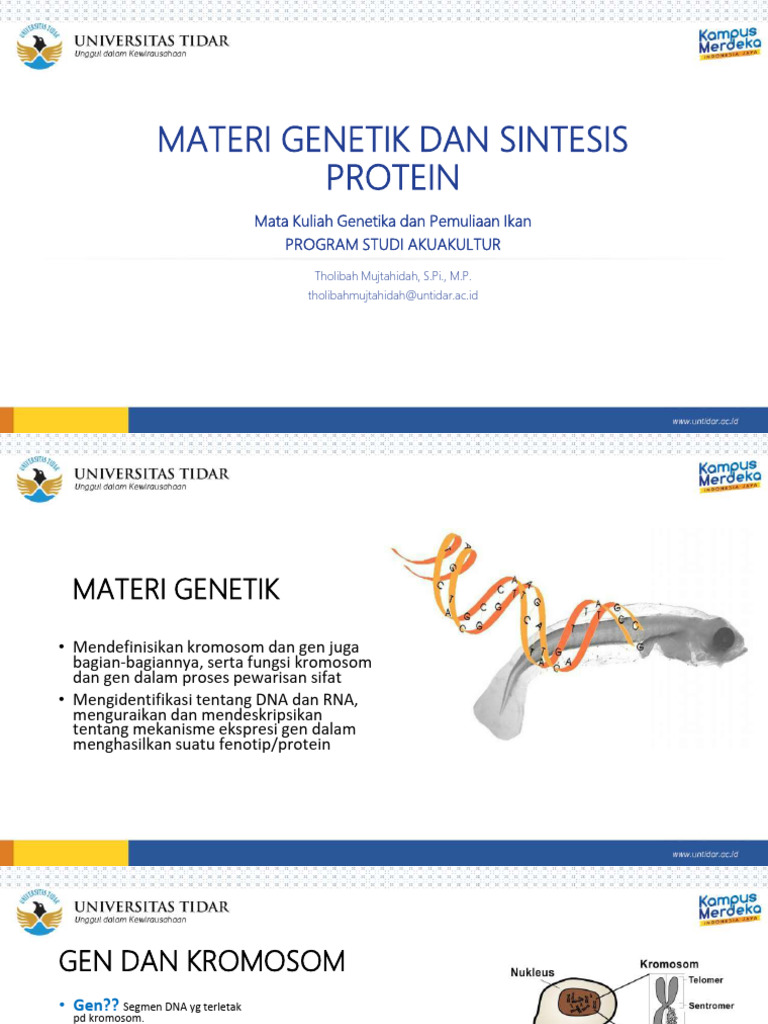 Genetika dan Sintesis Protein Ikan | PDF