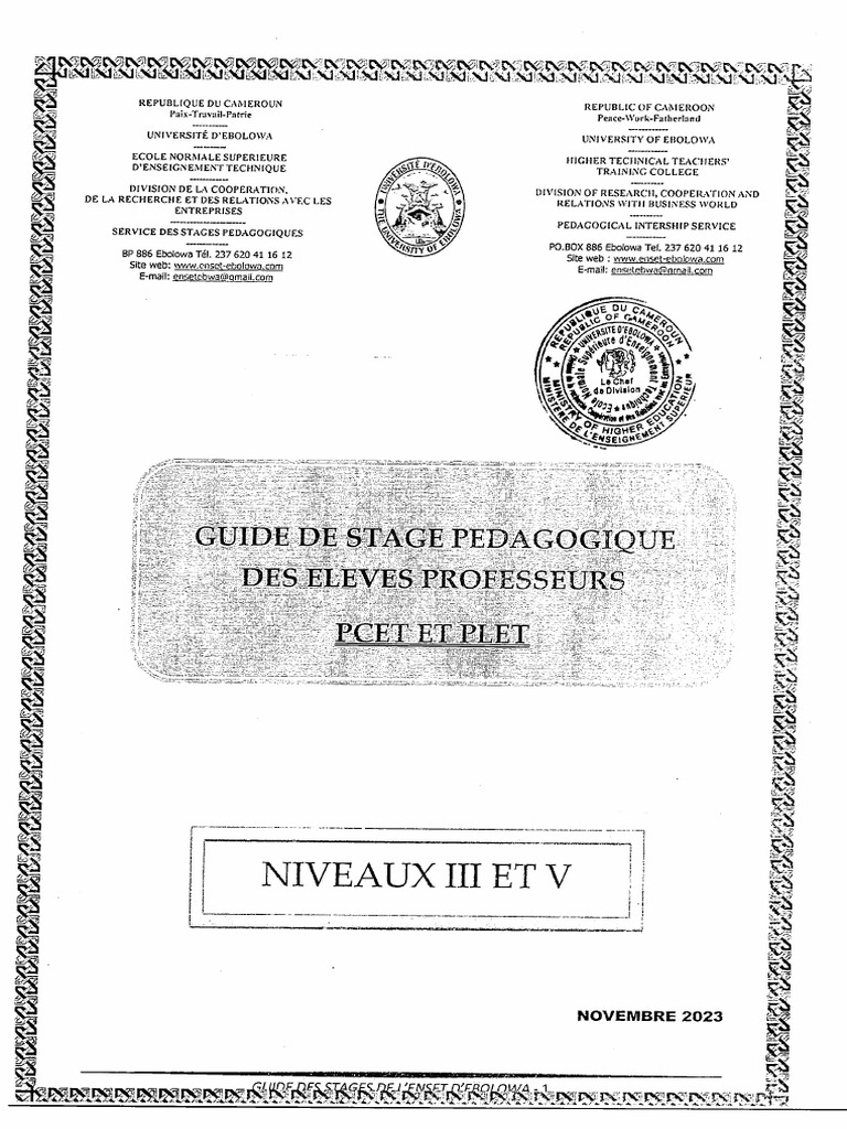 Guide de Stage 2025 | PDF