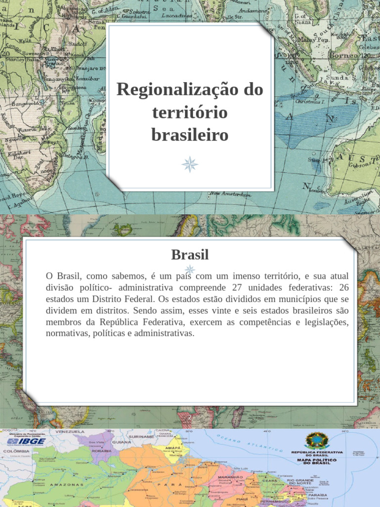 Regionalização Do Território Brasileiro | PDF | Brasil