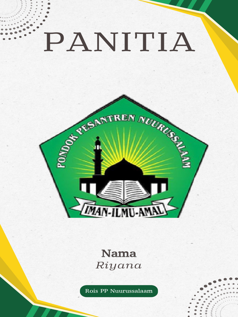 Daftar Anggota Panitia Rois PP Nuurussalaam | PDF