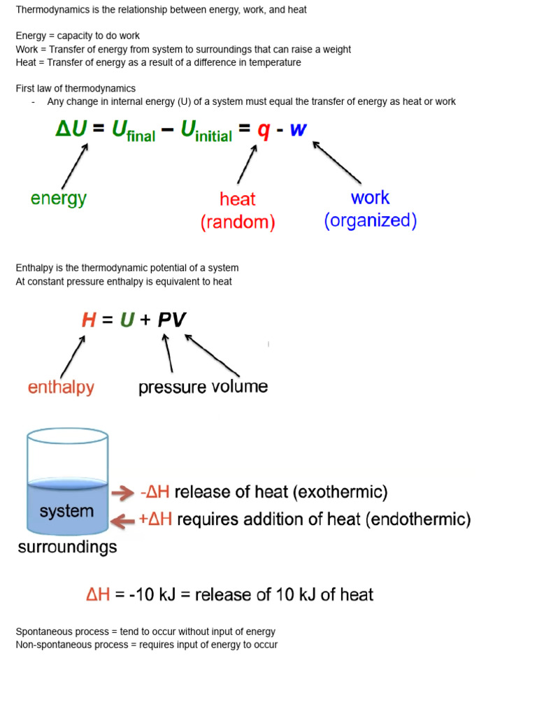 Lecture 1 Thermodynamics Pdf
