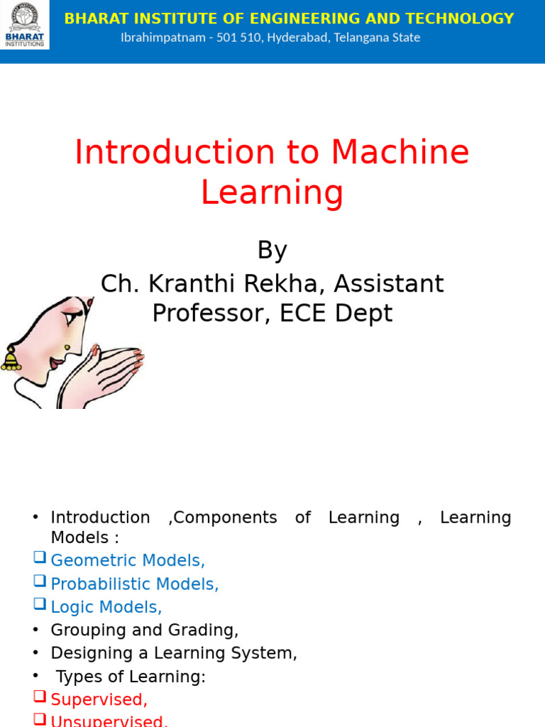 ML Class 1 08 06 2021 | PDF | Machine Learning | Information Technology