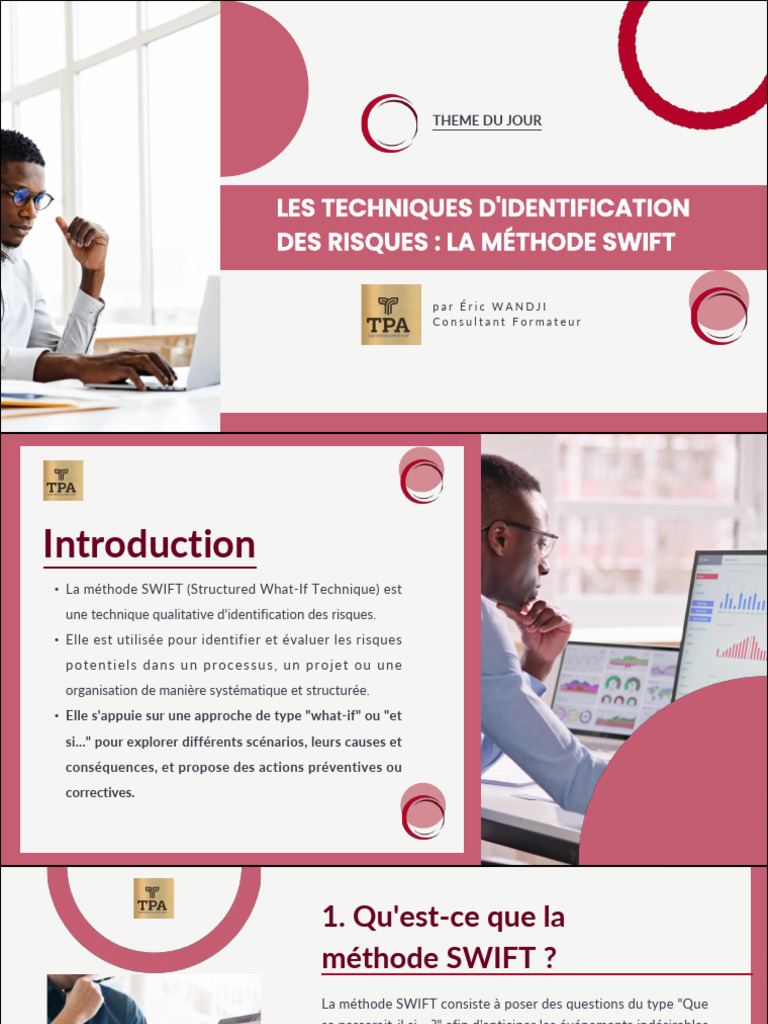 Identification des Risques : Méthode SWIFT | PDF | Risque | Gestion des ...