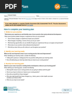Nursing Student Learning Plan Guide | PDF | Nursing | Goal