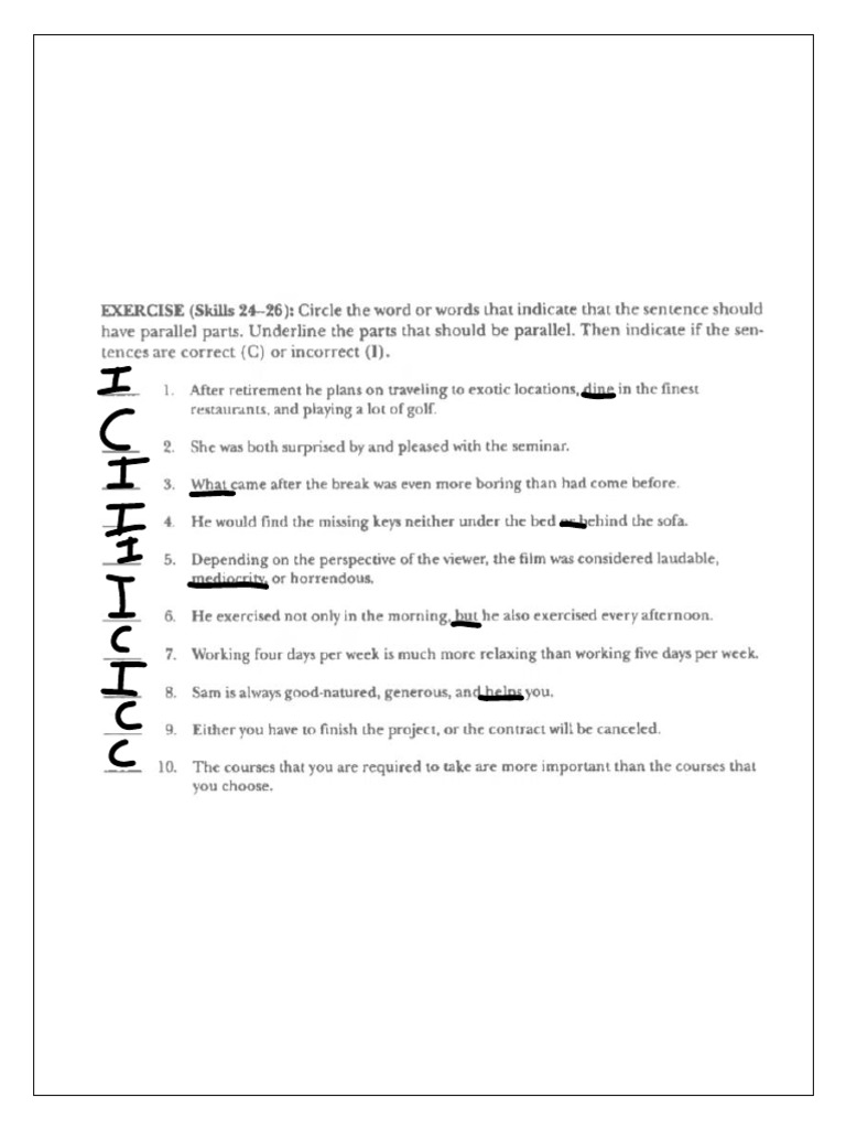 Exercise Skills 24-26 | PDF