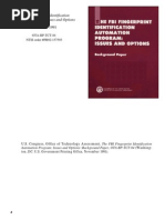 November 1991: The FBI Fingerprint Identification Automation Program: Issues and Options