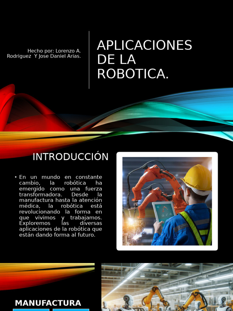 Aplicaciones de la robotica | PDF | Robot | Robótica