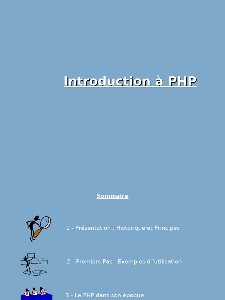 Introduction au langage PHP et ses usages | PDF | PHP | Programmation ...