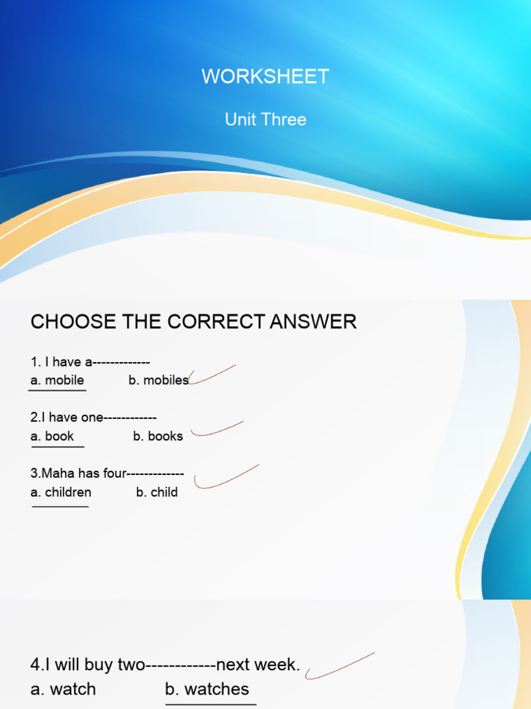 Worksheet Unit 3 - Tagged | PDF