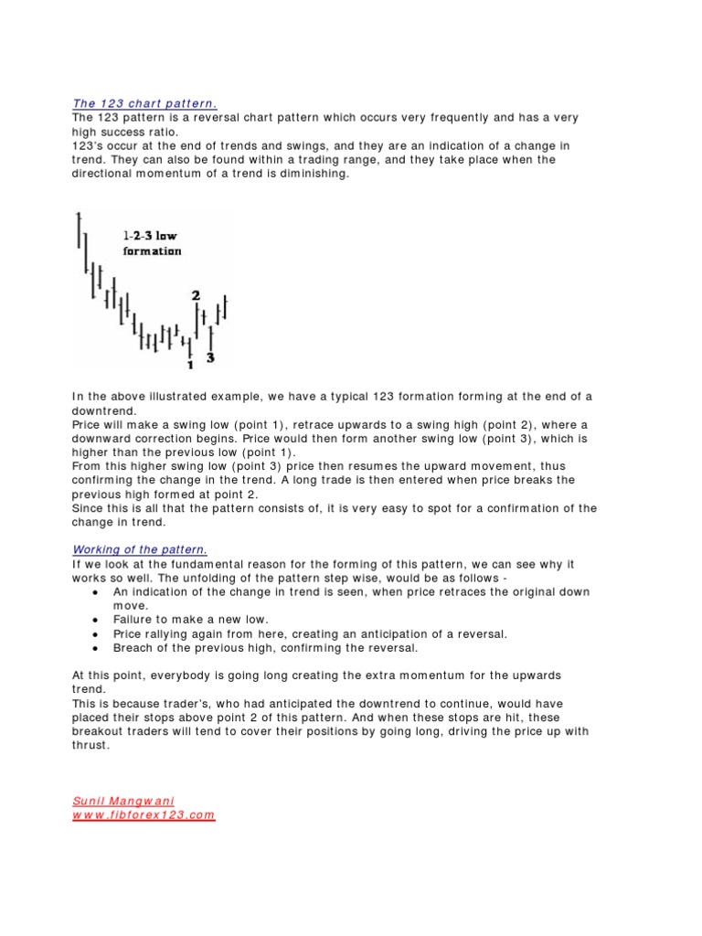 123 Trading Pattern Explained | PDF | Numbers | Ratio