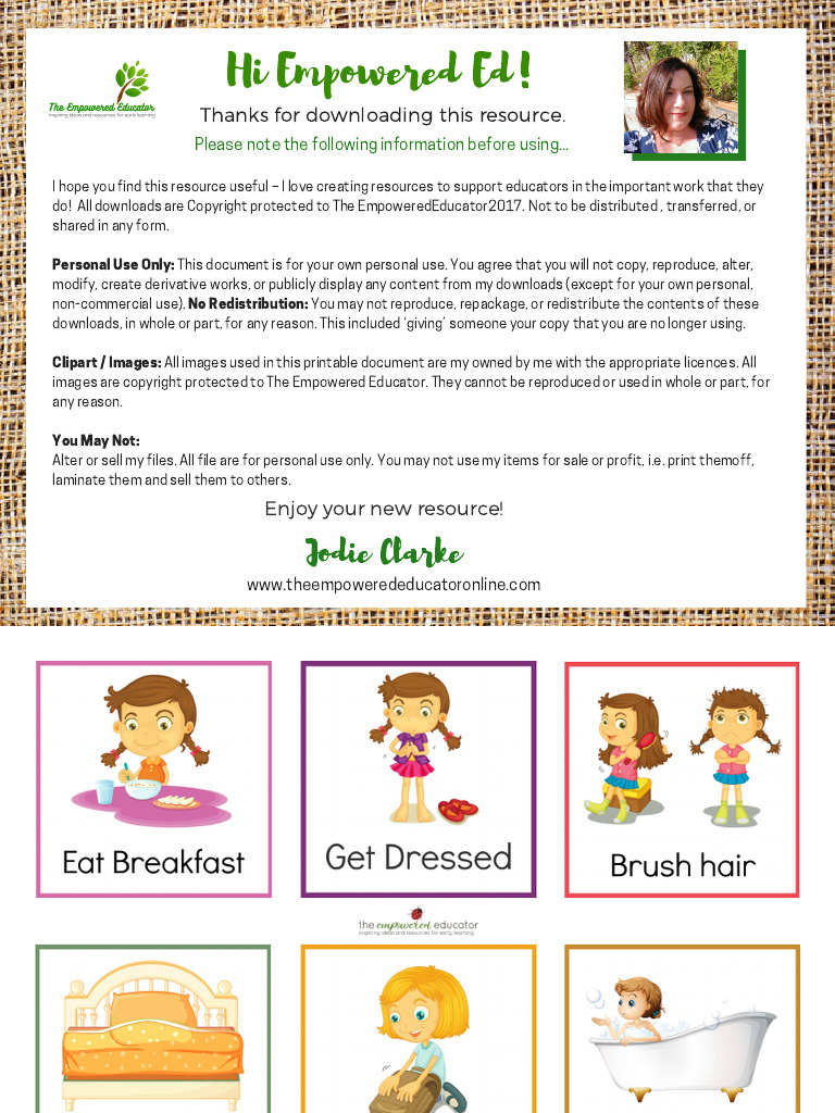(Teacherscom - Library) Girl's Daily Routine All | PDF