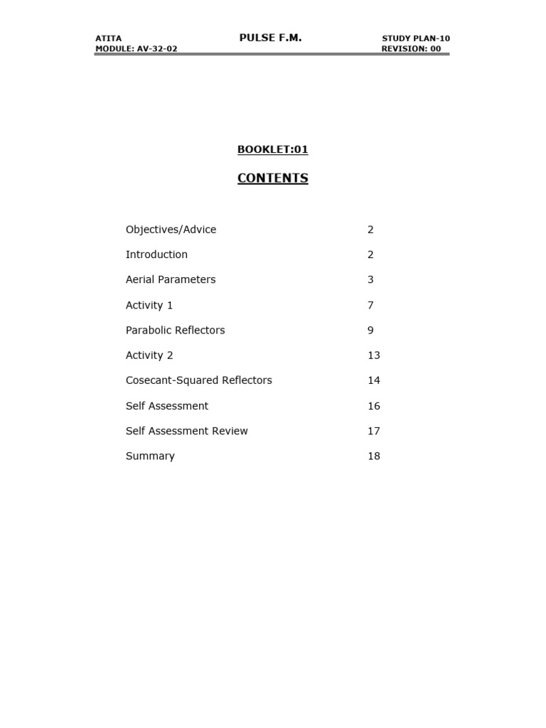 Radar Aerials: Beam Width & Reflectors | PDF | Antenna (Radio ...