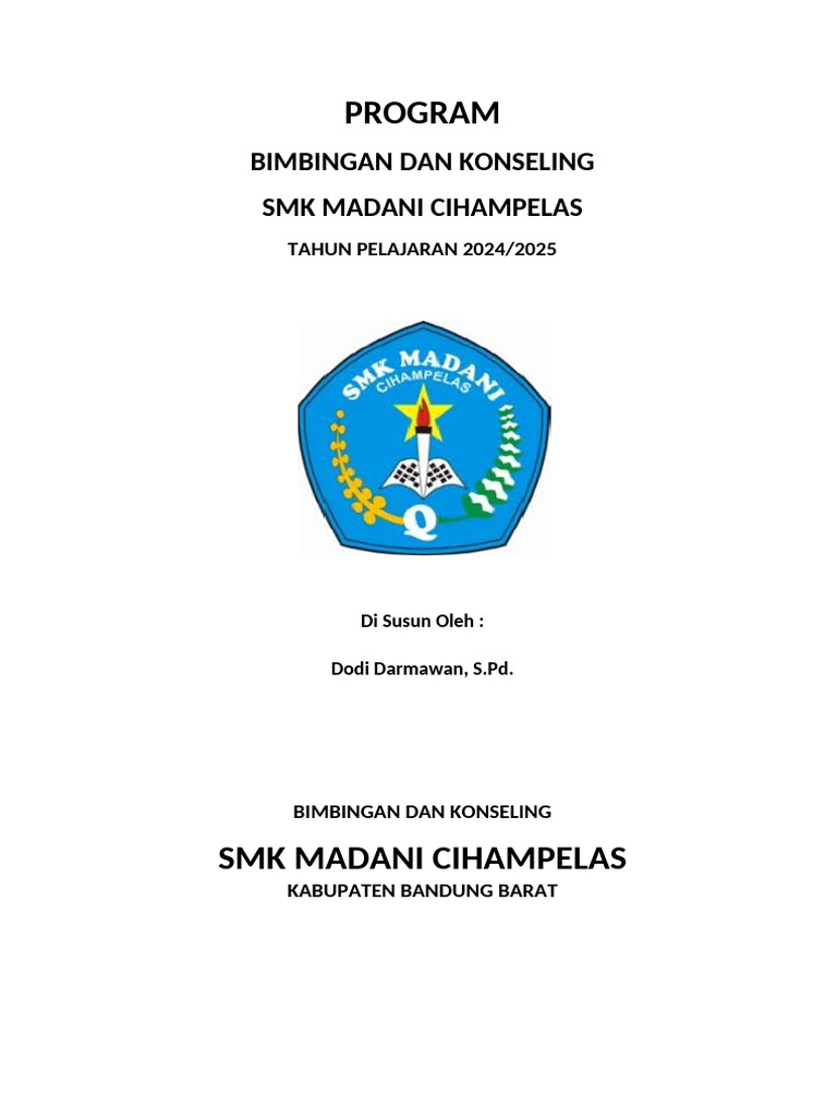 Program BK SMK Kurikulum Merdeka 2024/2025 | PDF