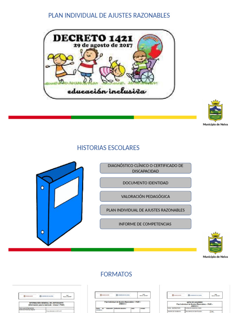 Plan de Ajustes Razonables Educativos | PDF | Aprendizaje ...