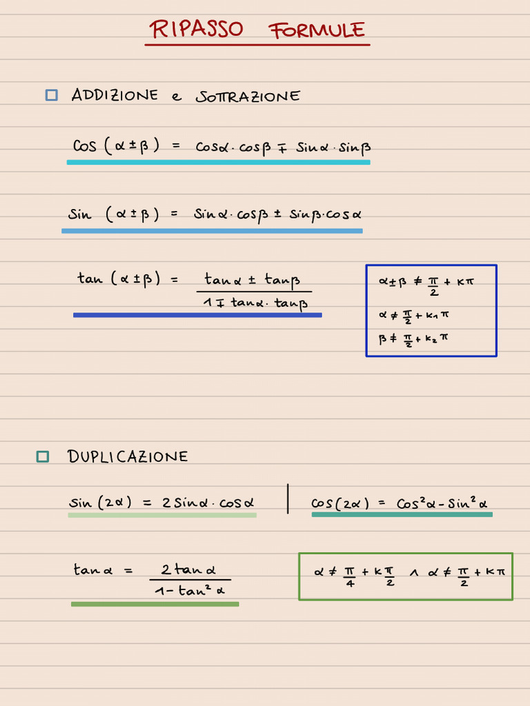 Ripasso Formule | PDF
