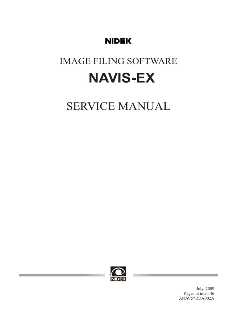 NAVIS-EX Software Service Manual | PDF | Button (Computing) | Microsoft ...