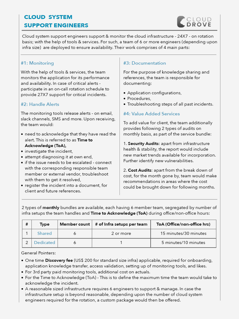 24/7 Cloud Support Engineer Services | PDF | Information Technology ...