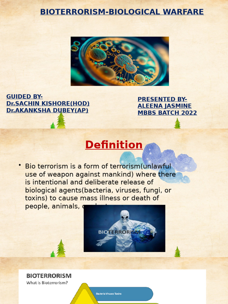Understanding Bioterrorism and Its Threats | PDF | Biological Warfare ...