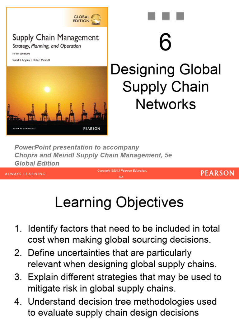 EM - Lesson 5 - Designing Global Supply Chain Networks | PDF | Supply ...