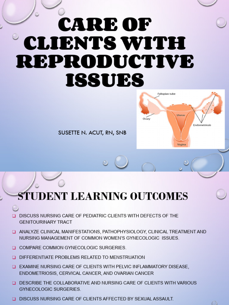 NCM 109 PRELIM WK 2 Reproductive Issues | PDF | Urinary Incontinence ...