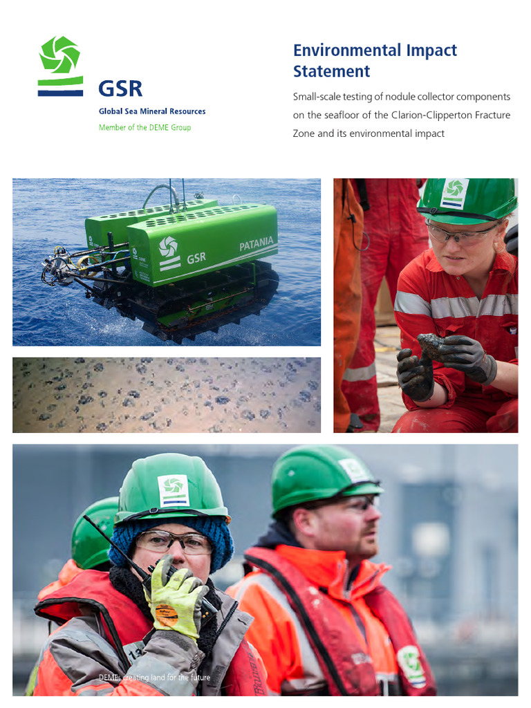 Environmental Impact of Nodule Collector Testing | PDF | Environmental ...