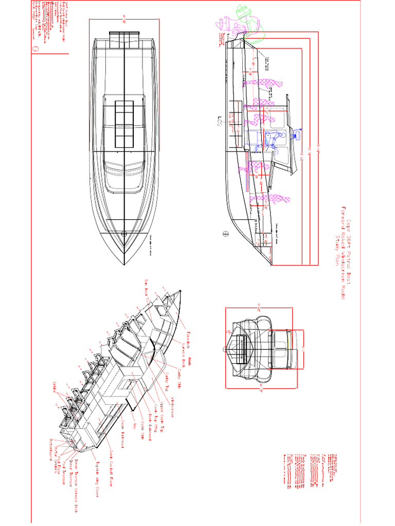 Cope 36ft Patrol Boat FWD Raked - Study Plan 2017 | PDF