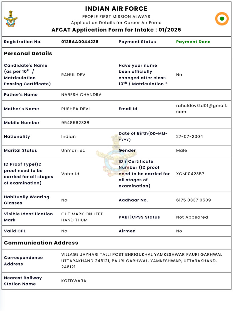 IAF - After Payment Preview | PDF | Qualifications