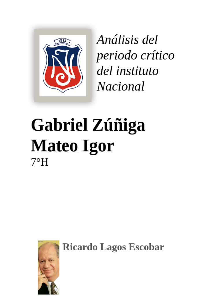 Historia del Instituto Nacional de Chile | PDF | Chile