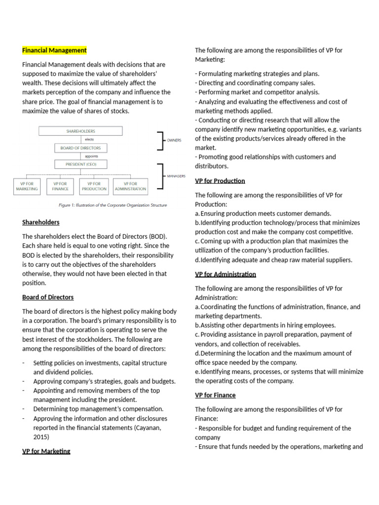 Business Finance Notes 3rd Q | PDF | Stocks | Securities (Finance)