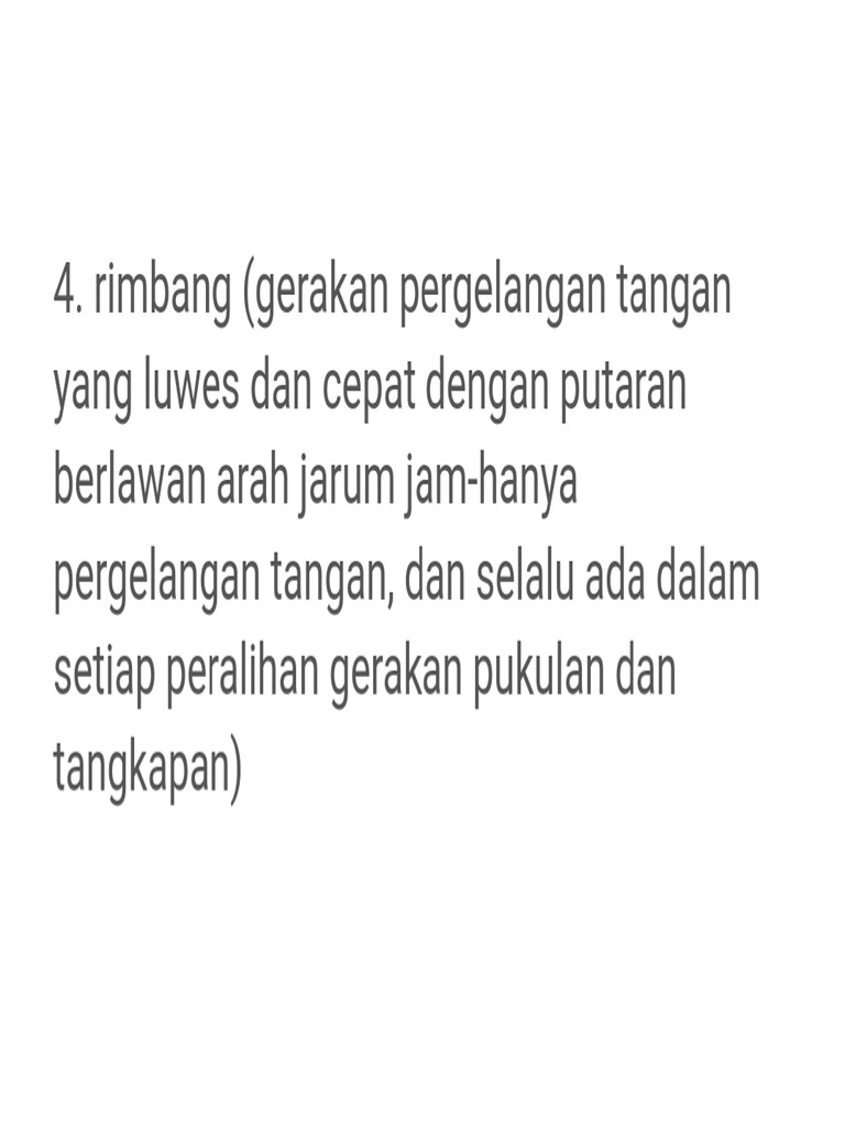 Gerakan Tangan Rimbang | PDF