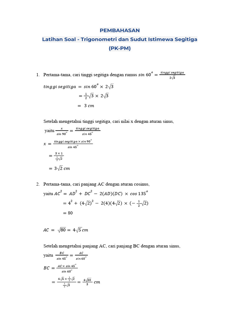  trigonometri dan sudut istimewa segitiga pk pm pdf