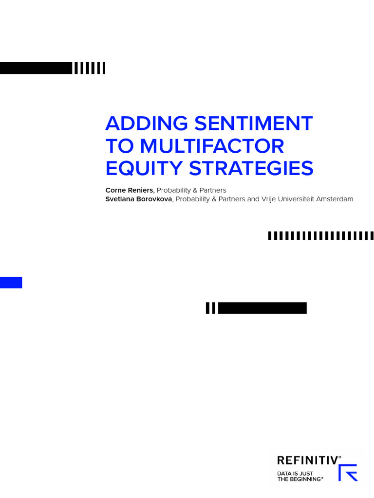 Enhancing Equity Strategies with Sentiment | PDF | Investing ...