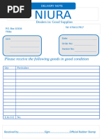 Sample Truck Waybill Template | PDF