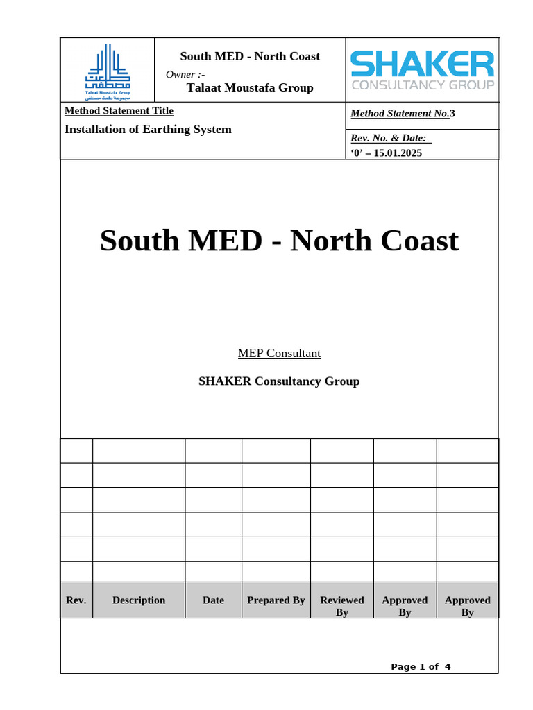 Earthing System Installation Method | PDF | Manufactured Goods ...