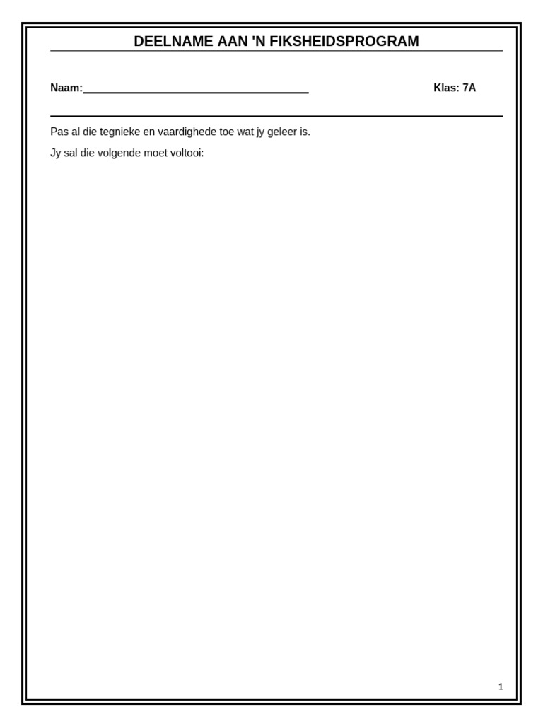 Pe T1 Afrikaans | PDF