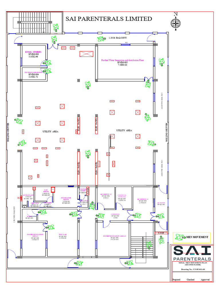 Second Floor Men Movement Plan | PDF