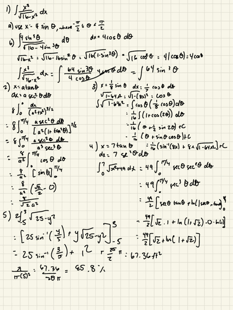 Advanced Calculus Integration Techniques | PDF