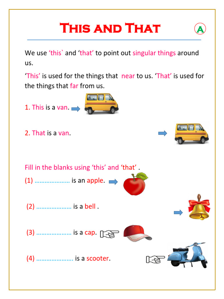 Using This, That, Am, Is, Are, Was, Were | PDF | Grammatical Number ...
